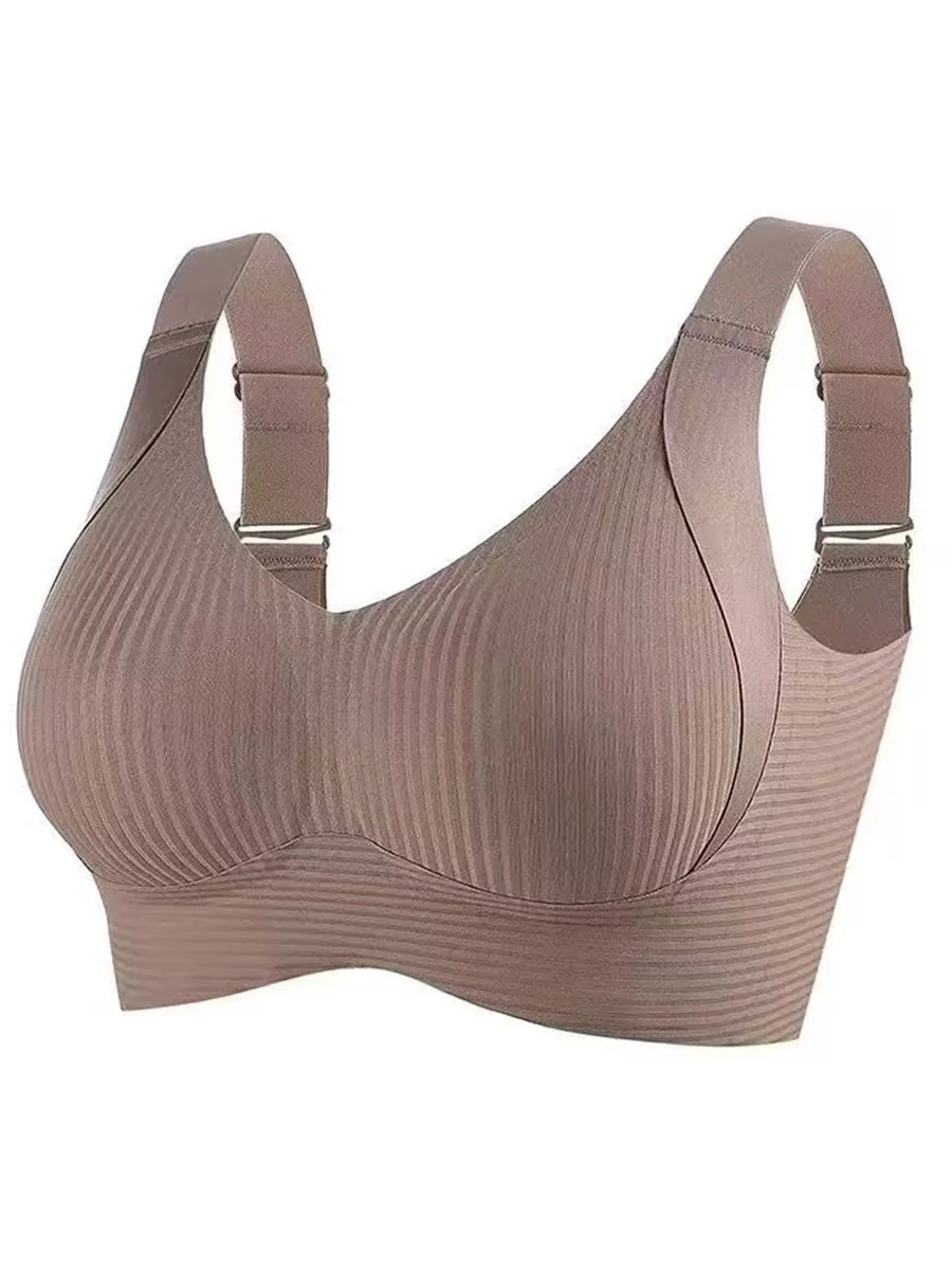 🎁Buy 1 Get 3 Packs💕Women's Ribbed Push Up Adjustable Wireless Bra - Image 18