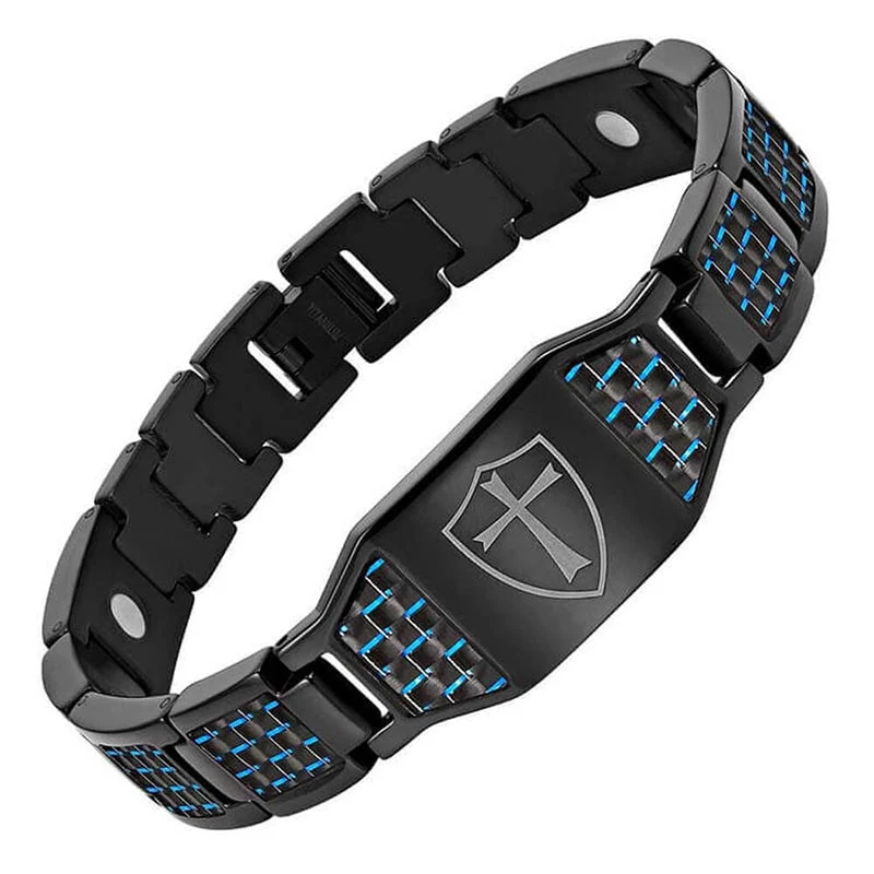 Men's Titanium Steel Magnetic Therapy Bracelet - Image 12