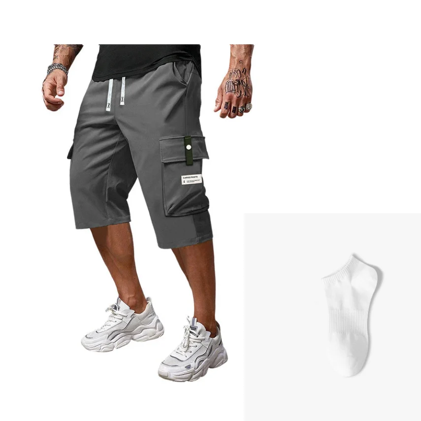 ⏳LAST DAY SALE 60% OFF !!📢Men's Casual Drawstring Capri Cargo Pants - Image 18