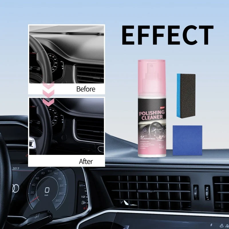 🚗BUY 2 GET 1 FREE !🔥Car Interior Polish Cleaner – Deep Cleaning, Restores Shine & Non-Toxic Formula ✨