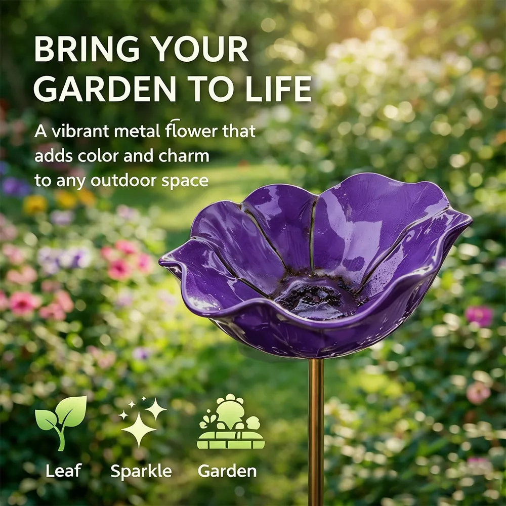 💖🎁2026 Mother's Day Gifts 50% Off--🎁Handmade Metal Flower Garden Stake🐦 - Image 13