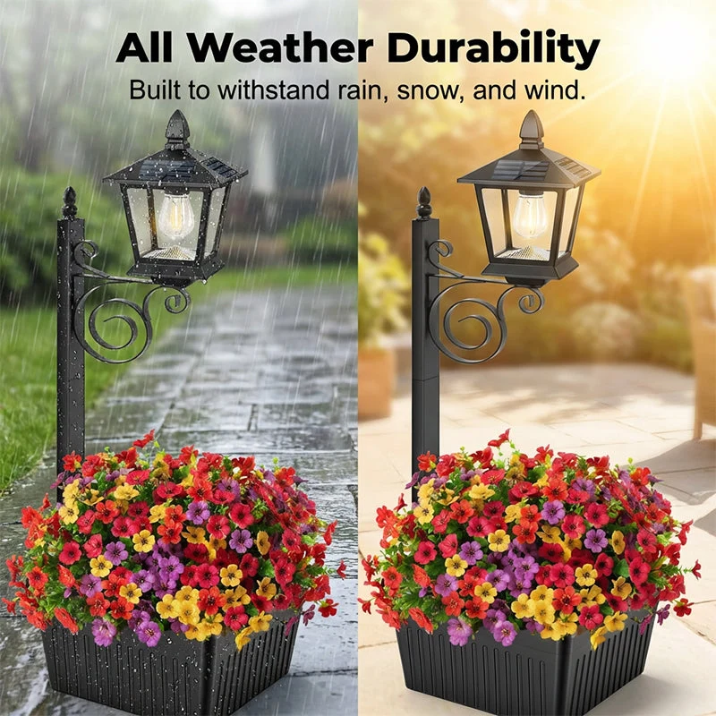 💐New arrival 40% OFF!🌿Wrought Iron Solar Light – Retro Style & All-Weather - Image 3