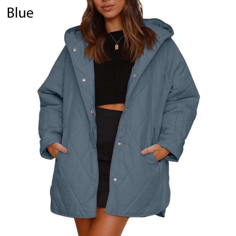 🌸Autumn sale🌸Limited time 50% DISCOUNT💕Women's Winter Trendy Lightweight Hooded Quilted Jacket - Image 3