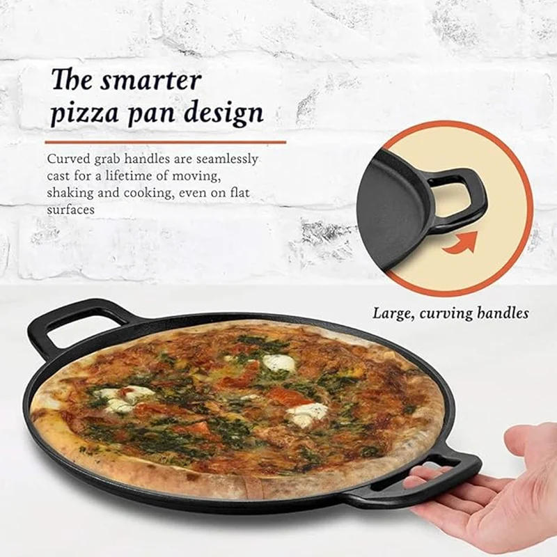 Non-Stick Cast Iron Griddle Pan with Handles - Image 6