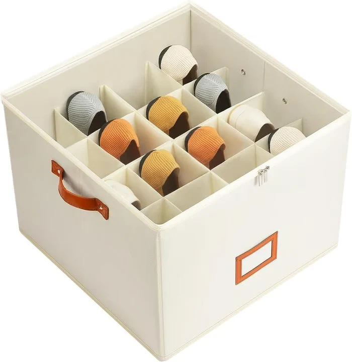 📢📢50% OFF !!!⏰ Fabric Shoe Organizer Storage Box👟– Foldable Design, Large Capacity, Dustproof & Breathable, Space-Saving for Closet & Bedroom 🧺 - Image 3