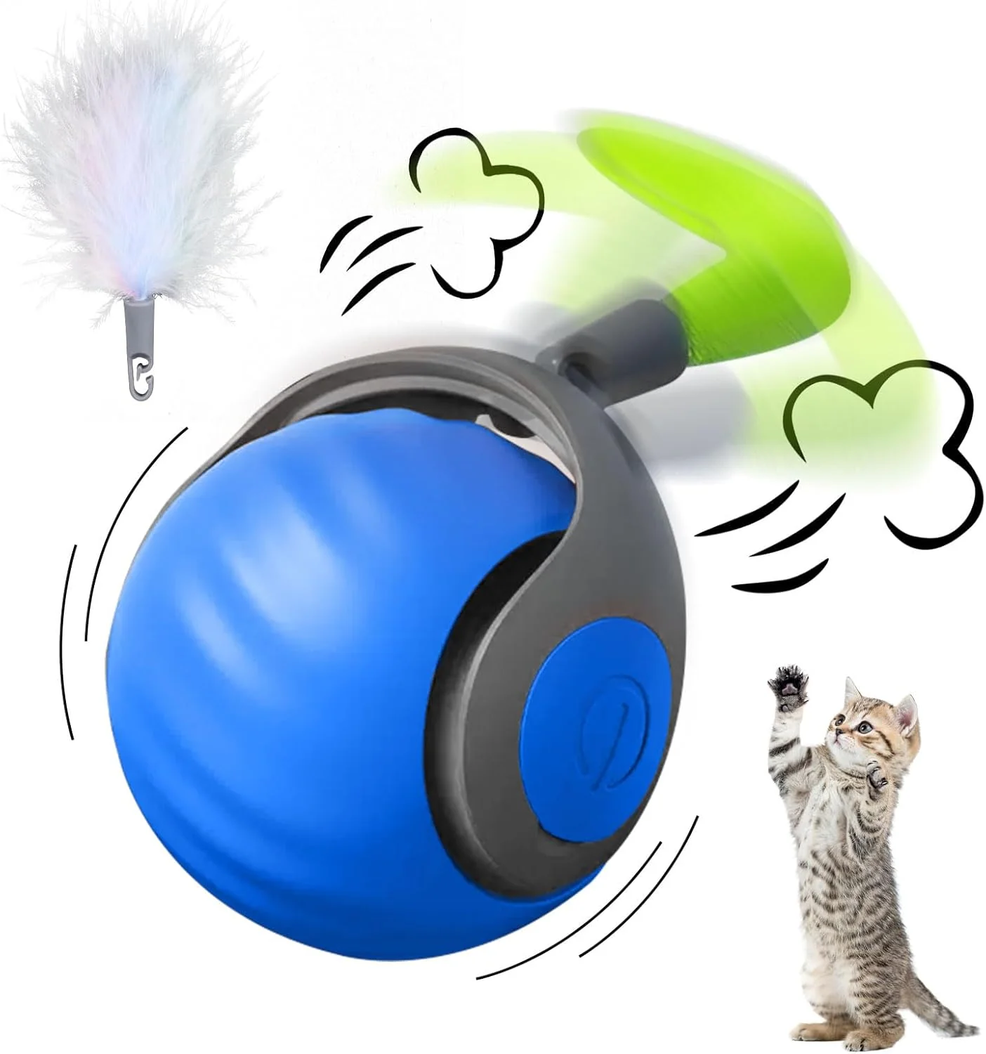 🐱🔥Limited stock available 50% OFF🔥🐶Interactive Rechargeable Cat Toy Ball - Image 2