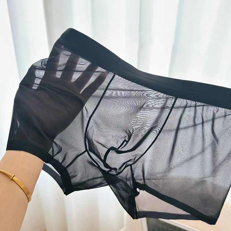 Men’s Transparent Ice Silk Boxer Briefs - Image 11