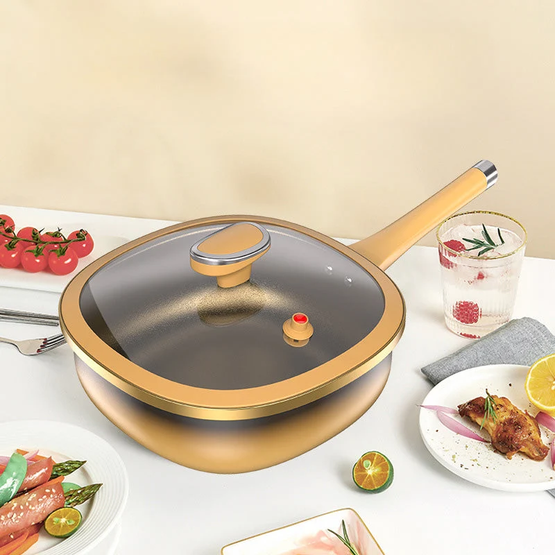 ⏳Time-limited Special⏰12in Titanium Alloy Non-Stick Pot with Lid - Image 11