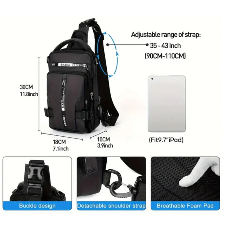 Stylish Casual Shoulder Multifunctional Crossbody Bag - Image 4