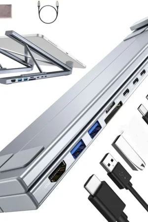 🏆50% OFF🏆 USB-C Docking Station Laptop Stand with 4K HDMI⚡
