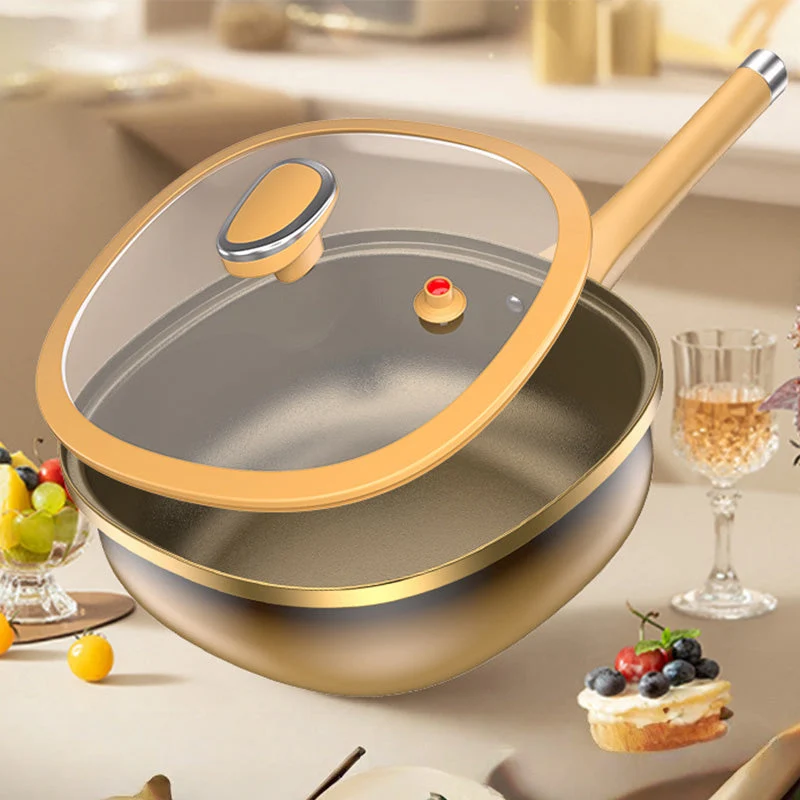 ⏳Time-limited Special⏰12in Titanium Alloy Non-Stick Pot with Lid - Image 6
