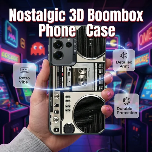 3D Vintage Camera Design Phone Case