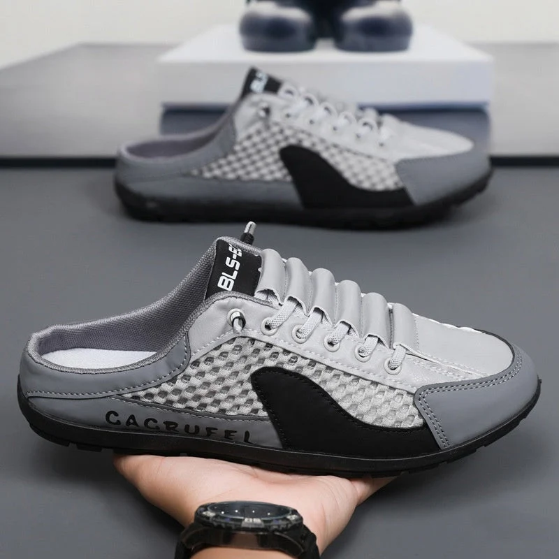 Men’s Breathable Mesh Slip-On Half Slippers-50%OFF - Image 14