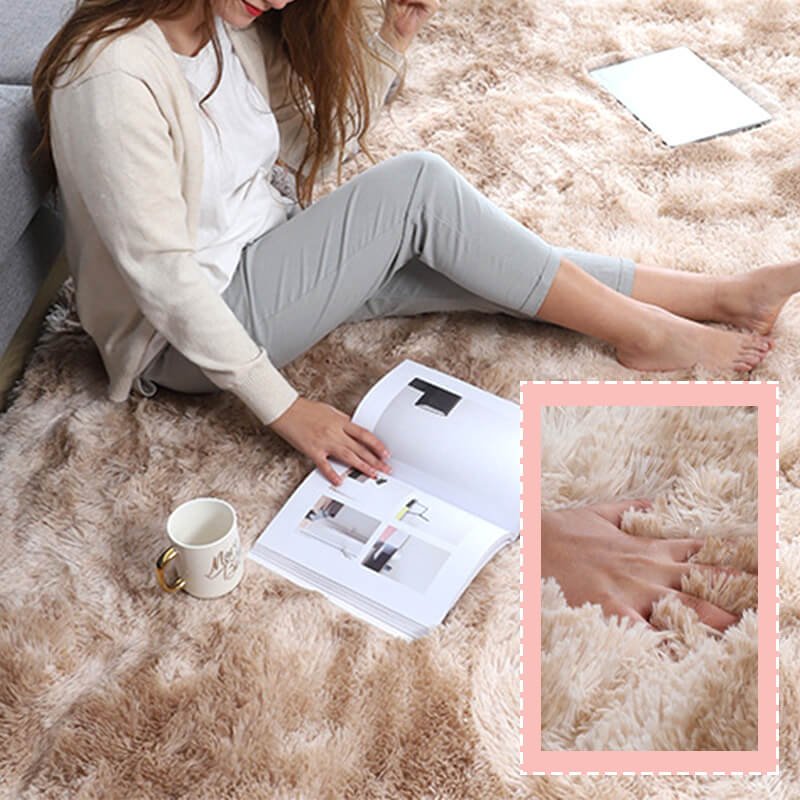 ⏳Limited-time 50% off⏰Gradient Color Plush Floor Mat🛋️ - Image 4