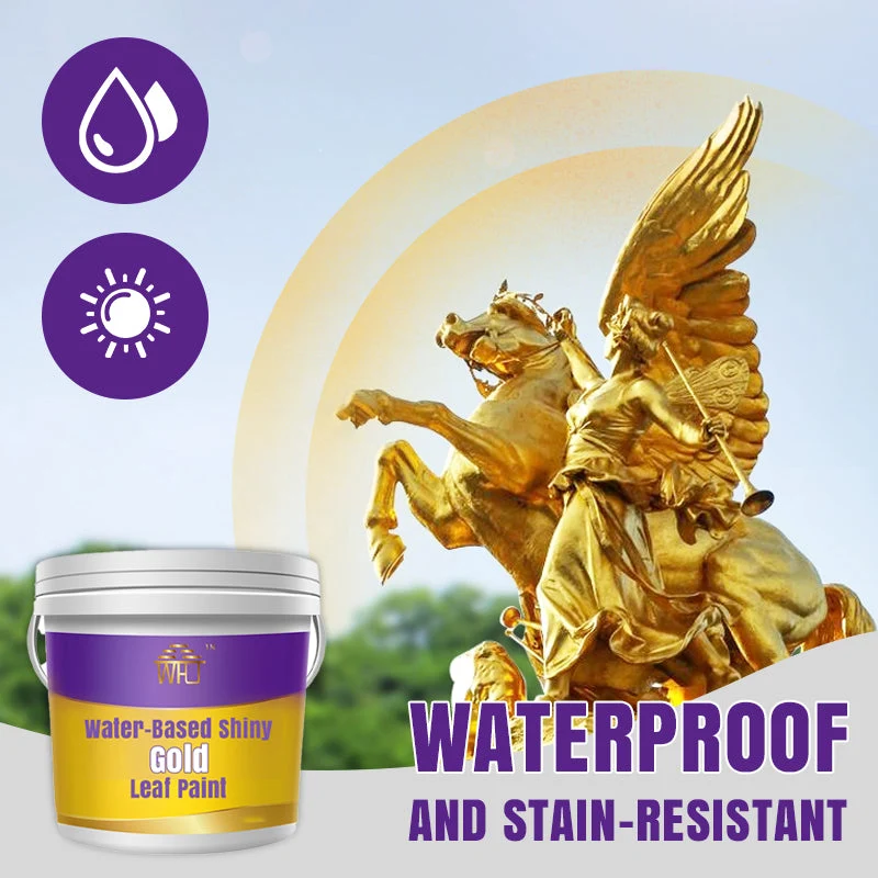 Water-Based Shiny Gold Leaf Paint - Image 4