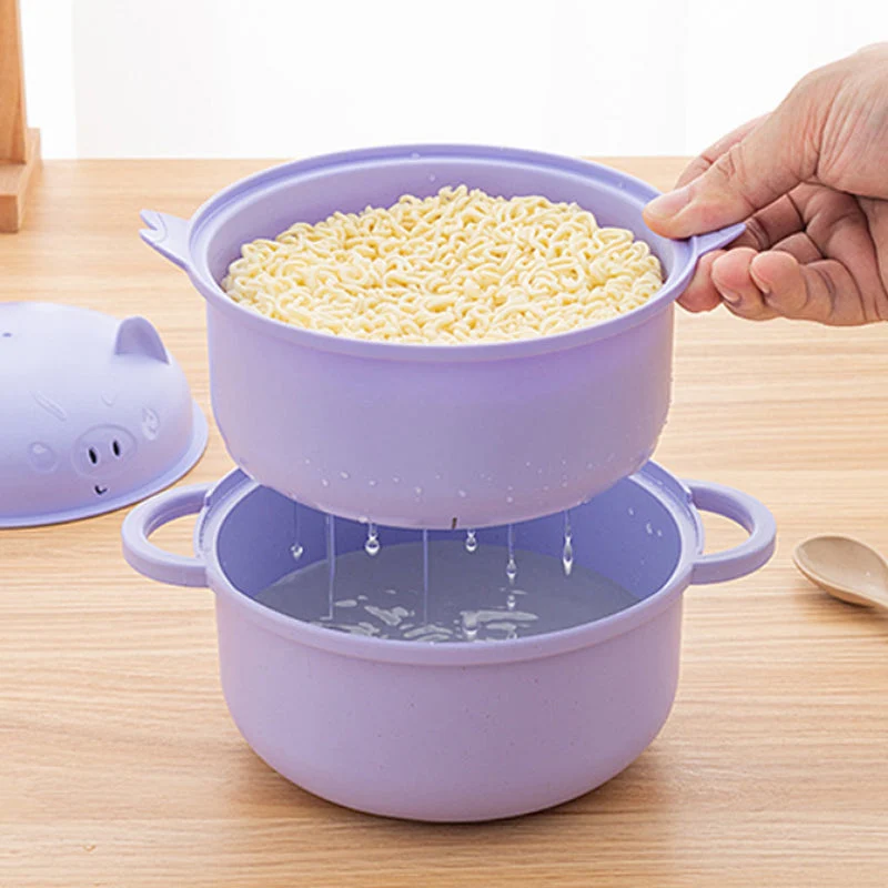 🔥While Supplies Last 40% OFF!🎉 1300ml Instant Noodle Bowl Set with Lid & Cutlery - Image 7