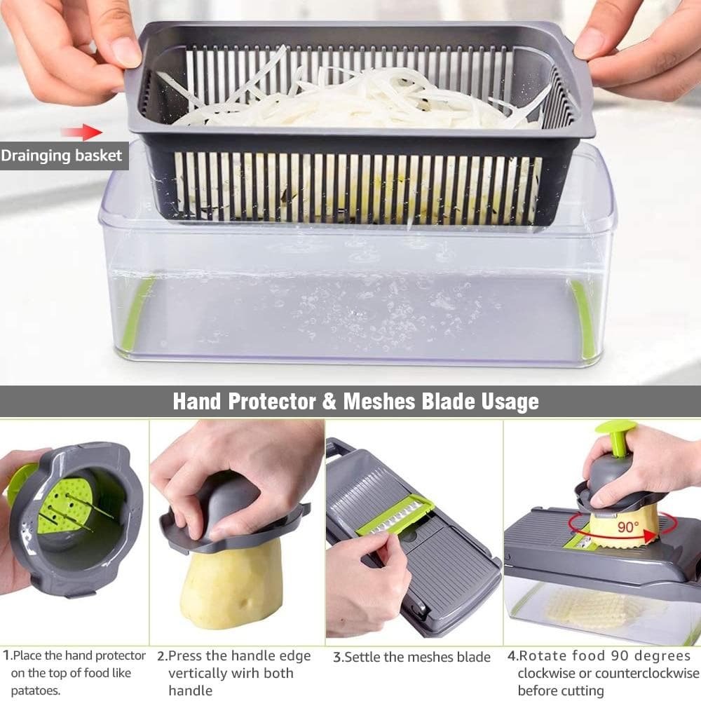 š MOTHERāS DAY SALE 50% OFF!!! š§āš³Multi-Knife⢠| Multi-function vegetable cutter | 16-piece setš„ - Image 4