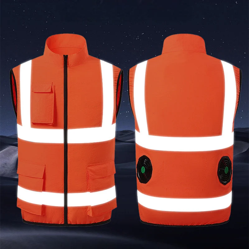 Summer Cooling Work Jacket with Reflective Strips – Sun Protection & Ventilated Safety Gear - Image 6