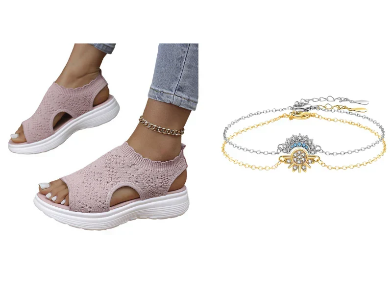 ⏳LAST DAY SALE ONLY £12.99!!💐 Women's Breathable Knit Platform Sandals – Air-permeable knit upper, cushioned sole & lightweight comfy summer footwear ✨ - Image 2
