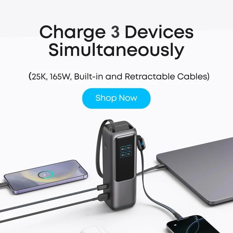 Portable Charger with Built-in Cable - Image 3