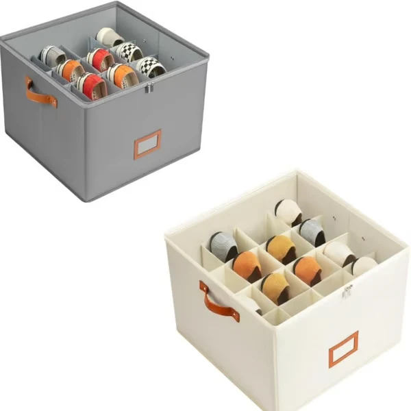 📢📢50% OFF !!!⏰ Fabric Shoe Organizer Storage Box👟– Foldable Design, Large Capacity, Dustproof & Breathable, Space-Saving for Closet & Bedroom 🧺 - Image 5