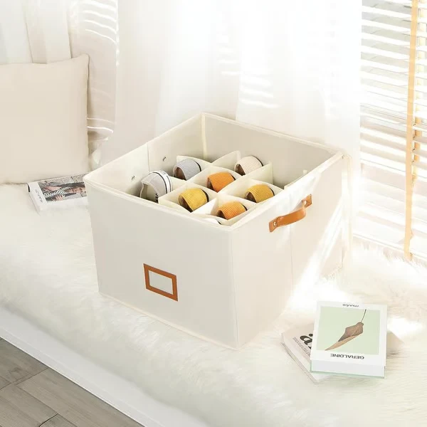 📢📢50% OFF !!!⏰ Fabric Shoe Organizer Storage Box👟– Foldable Design, Large Capacity, Dustproof & Breathable, Space-Saving for Closet & Bedroom 🧺 - Image 8
