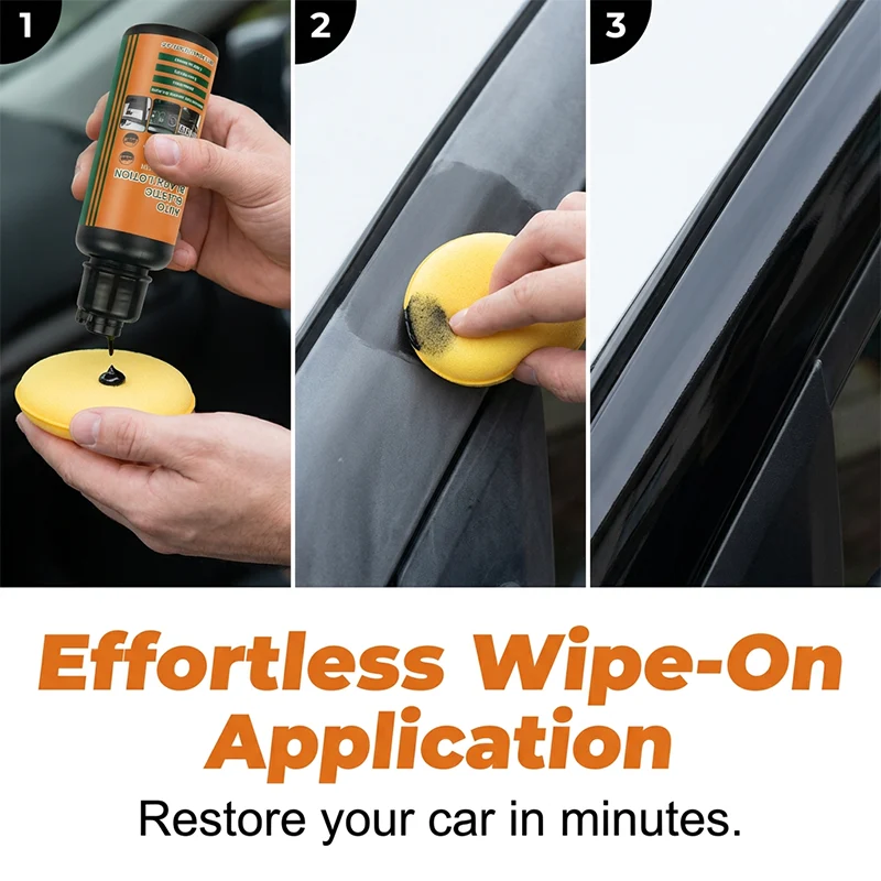 Multi-Purpose Black Plastic Polish for Cars - Image 10