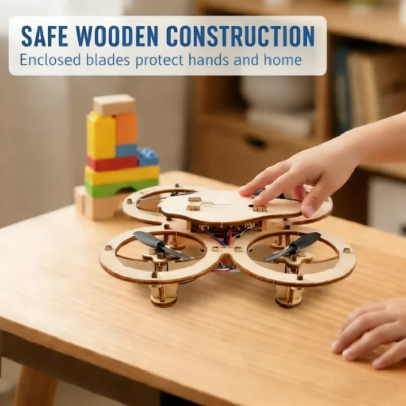 ๐๐ฅ HOT SALE 50%OFF ๐ฅ๐งฉ DIY Wooden Drone Building Kit ๐ - Image 6