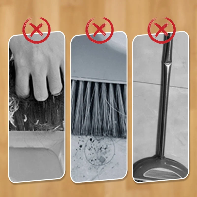 Stand-Up Dustpan Set with 180° Rotating Broom - Image 9