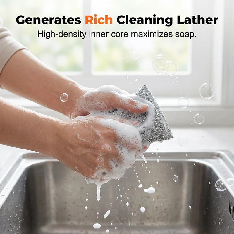 Multi-Purpose Dual-Sided Kitchen Cleaning Sponges - Image 5