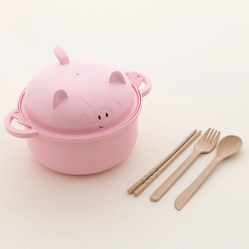 🔥While Supplies Last 40% OFF!🎉 1300ml Instant Noodle Bowl Set with Lid & Cutlery - Image 13