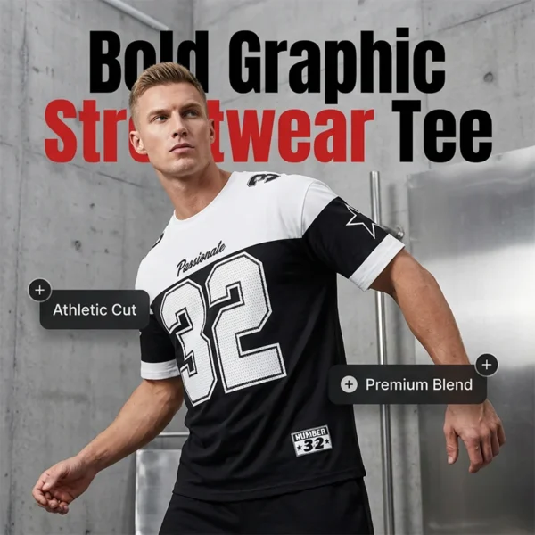 Men's Casual Graphic Print T-Shirt