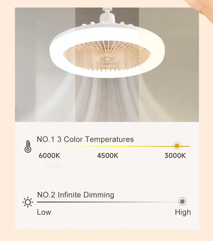 LED Ceiling Fans with Remote Control - Image 3
