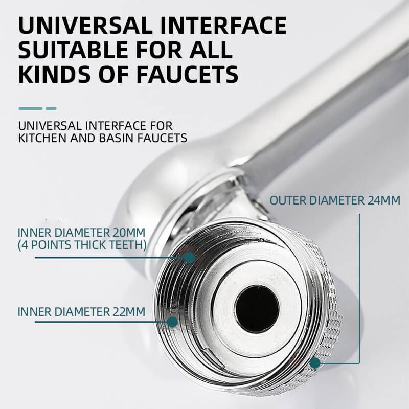 Multifunctional Universal Splash-proof Foaming Splash Filter Extension Faucet - Image 3