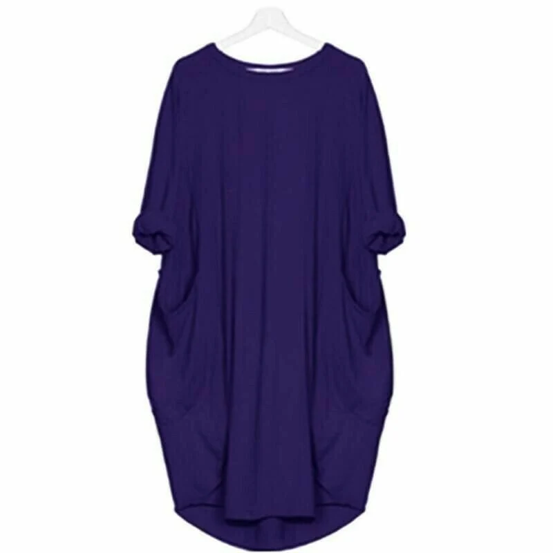 🔥Autumn Sale 49% OFF - Long Sleeve Casual Loose Pocket Dress🎁Buy 3 Pay 2 - Image 19