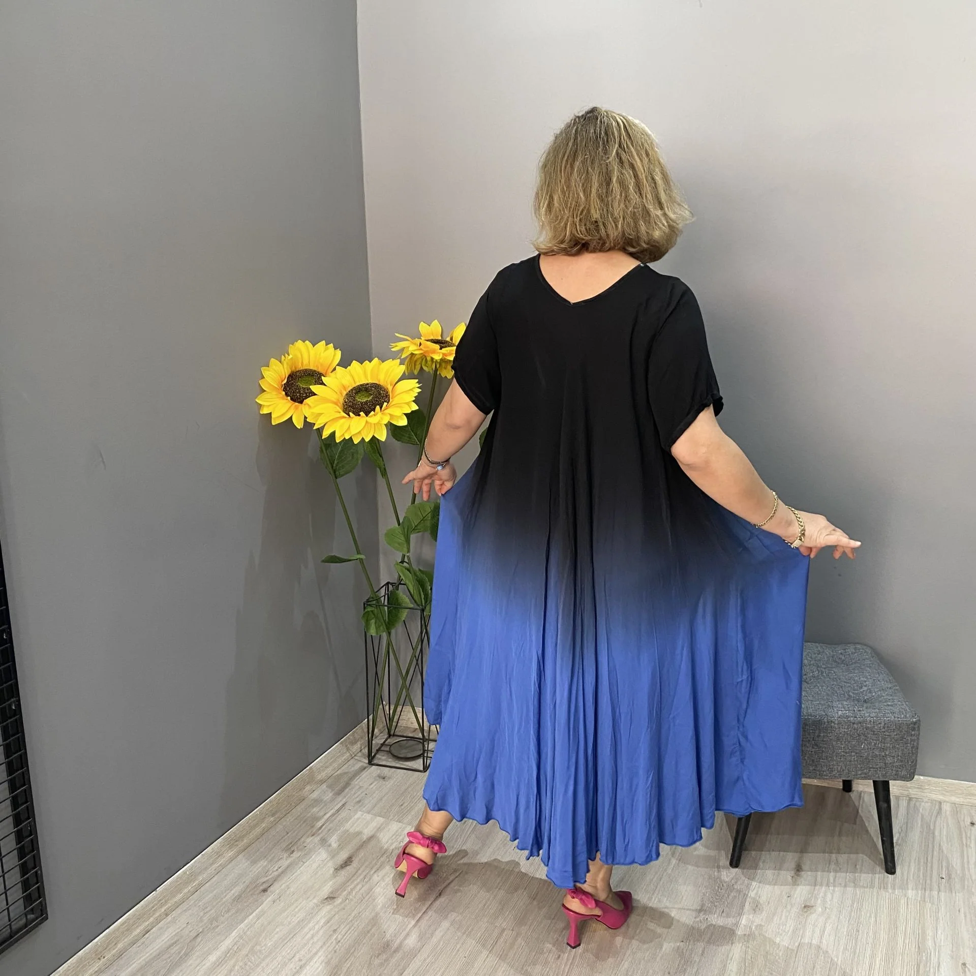 🔥🌷Last Day Promotion 49% OFF - 👗Italy Casual gradient tie-dye long dress - Image 6