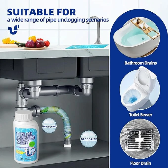 ⏰Limited Time Sale - 49% OFF🔥Powerful Pipe Dredging Agent for Kitchen and Toilet Pipelines - Image 2