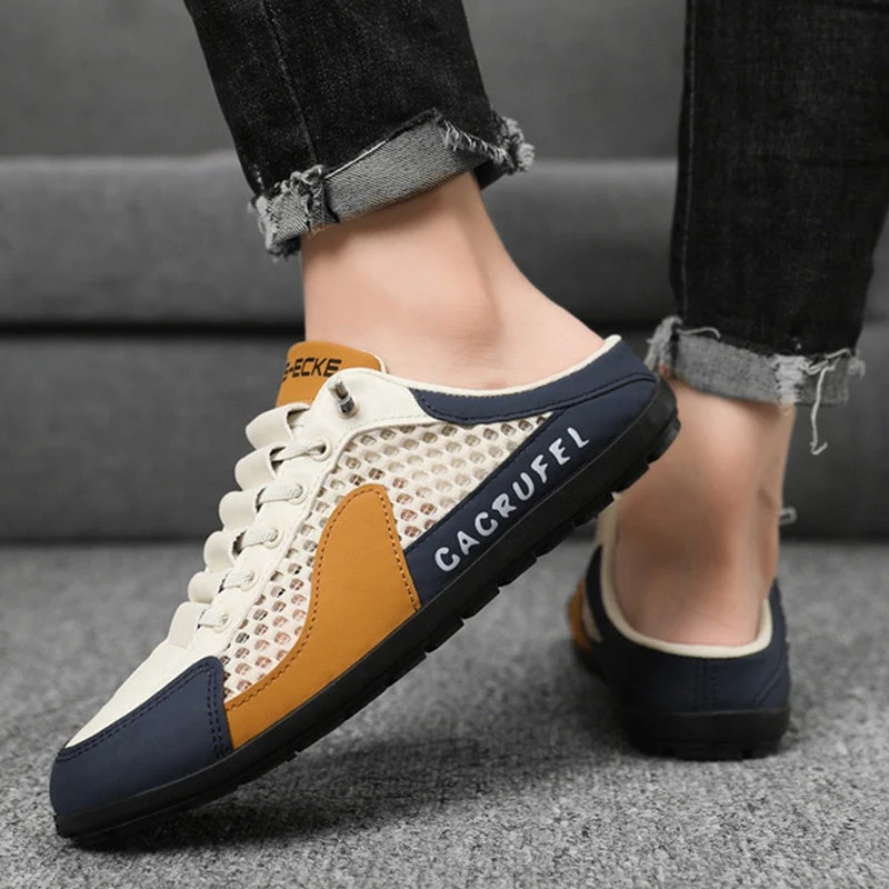 Men’s Breathable Mesh Slip-On Half Slippers-50%OFF - Image 5