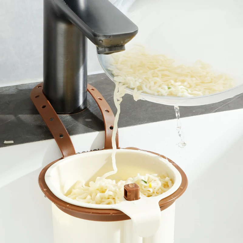 Plastic Kitchen Suction Cup Sink Drain Basket - Image 2