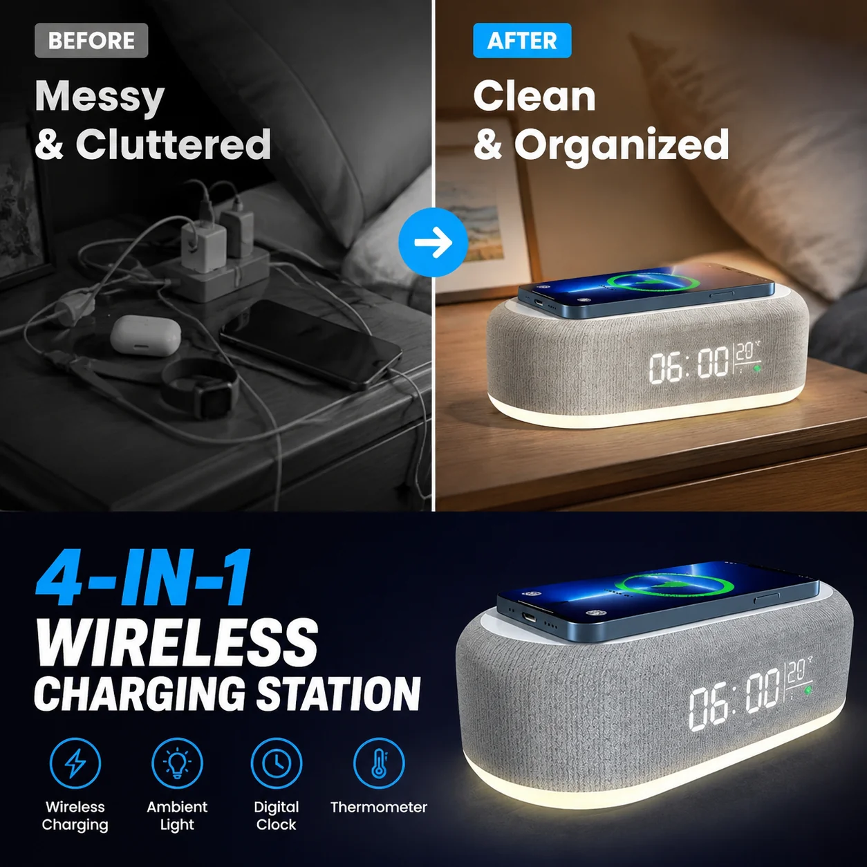 📢📢50% off!! ⏰4-in-1 Wireless Charging Station - Image 4