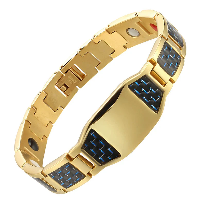 Men's Titanium Steel Magnetic Therapy Bracelet - Image 16