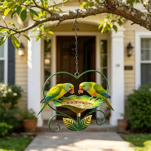 Outdoor Hanging Heart-Shaped Bird Feeder