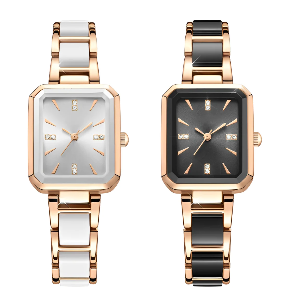 🌸Limited time 48% OFF✨⌚Couple's Fashion Rectangular Quartz Watch - Image 9