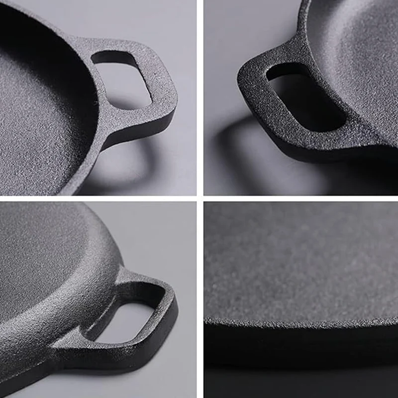 Non-Stick Cast Iron Griddle Pan with Handles - Image 8