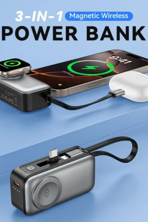 📱50% OFF NOW! 🔋3-in-1 Magnetic Wireless Power Bank