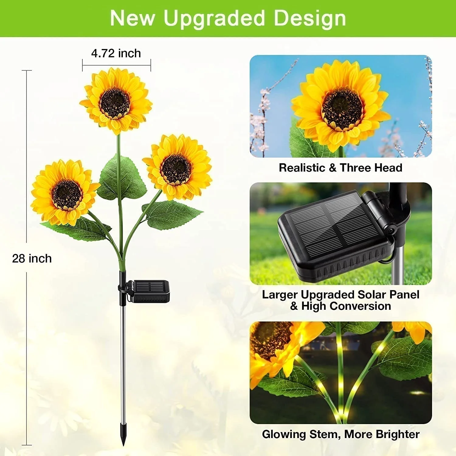 🌻46% OFF FLASH SALE ! Sunflower Solar Lights – Glowing Decor for Garden ✨🌿【Hurry Up】 - Image 13