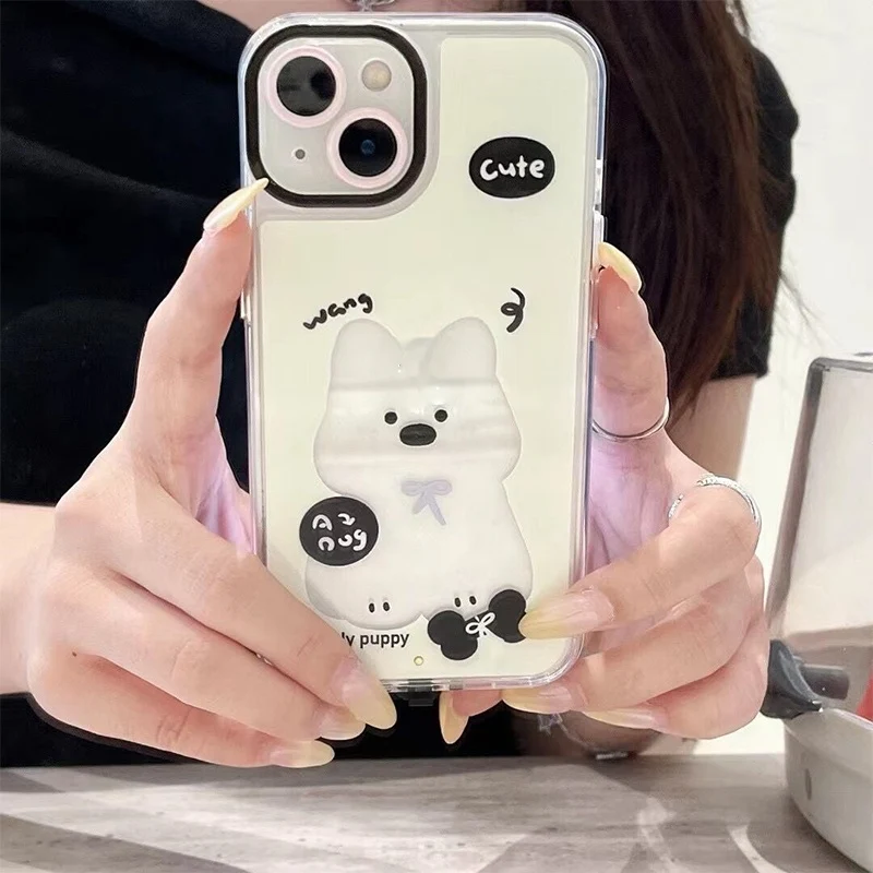 🎄Christmas Sales 60% OFF🐾Luminous Cartoon Cat & Dog iPhone Case - Image 8