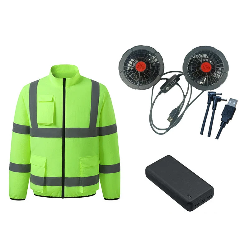 Summer Cooling Work Jacket with Reflective Strips – Sun Protection & Ventilated Safety Gear - Image 15