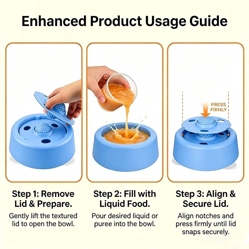 Slow Feeder Licking Bowl with Rolling Ball - Image 5