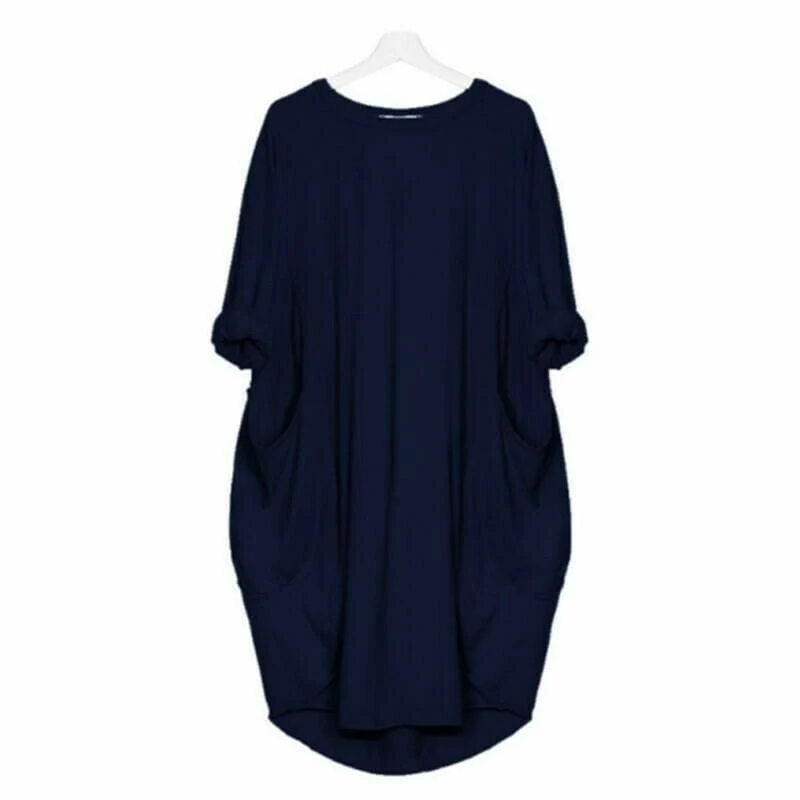 🔥Autumn Sale 49% OFF - Long Sleeve Casual Loose Pocket Dress🎁Buy 3 Pay 2 - Image 10
